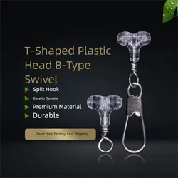 30 Uds. De accesorios, cuentas de pesca transparentes, conector ovalado transparente de 3 vías, doble agujero cruzado, aparejo Sabiki, cebo de pesca