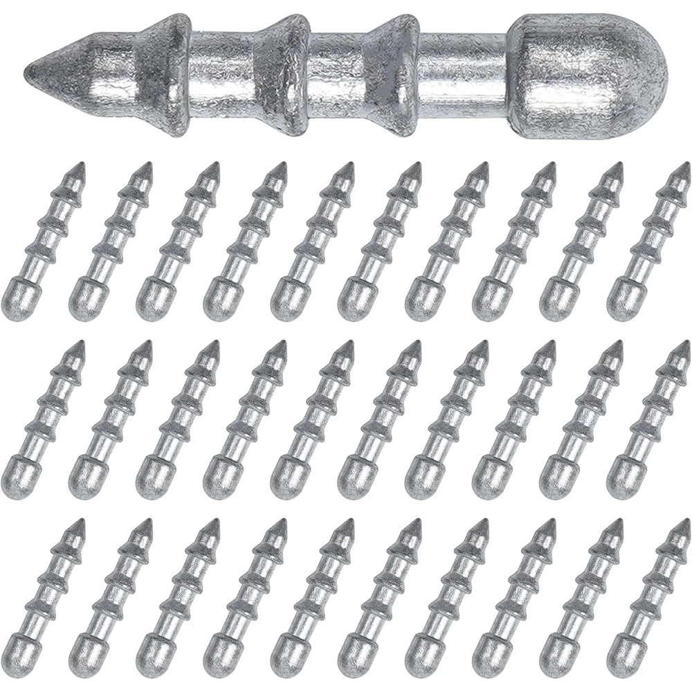 Kit de pesas de uñas de pesca, 16 piezas, gusano loco, pesas de inserción, pesas de Pesca, Señuelos de gusanos blandos