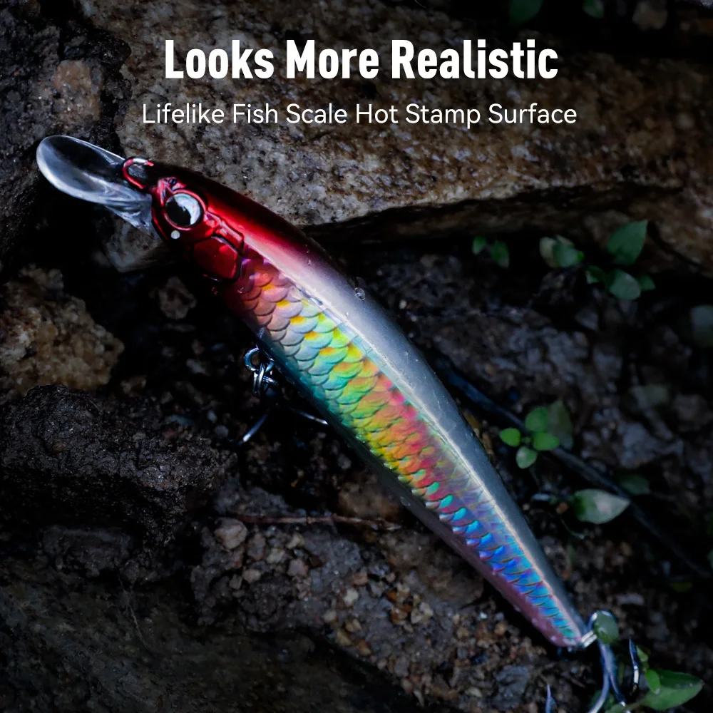 Kingdom Sinking Minnow – Señuelo Wobbler para Lubina - imagen 4