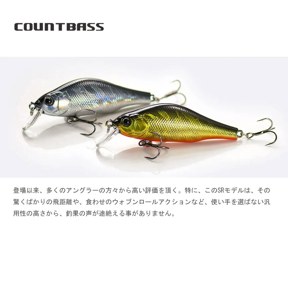 Countbass 70mm 8,5g imán ayudar peso Minnow cebo duro, señuelo de pescador manivela Shad Wobbler para pesca - imagen 4