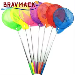 Red de pesca portátil, aparejos de pesca de insectos y mariposas, herramienta de pesca al aire libre, red de pesca retráctil, 1 ud.