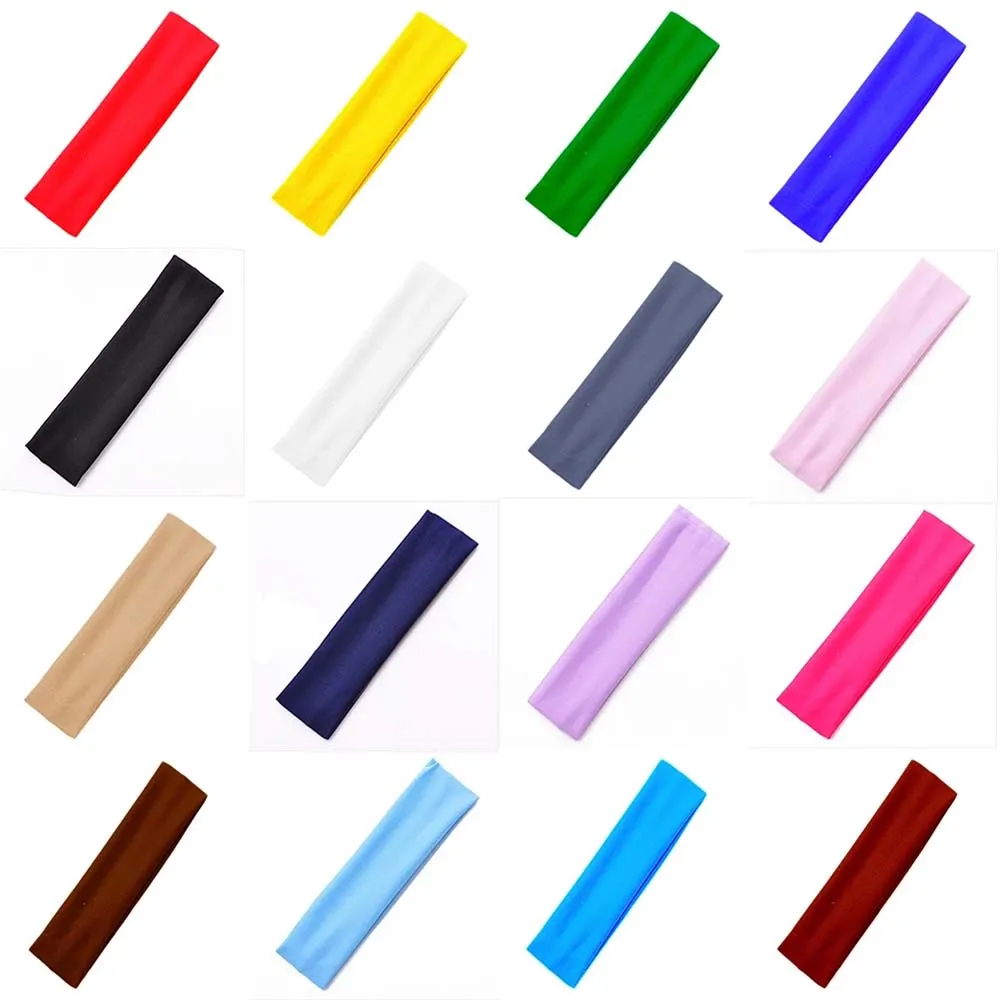 Vendaje deportivo para hombre y mujer, accesorios para el cabello para correr, turbante, diadema para Yoga, banda para el sudor, bandas elásticas para el cabello - imagen 2