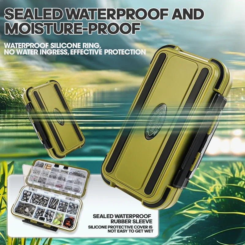 Kit de accesorios para pesca al aire libre, 329/537 Uds., con caja de aparejos, ganchos, plomos giratorios para pesca en agua salada, juego completo de señuelos - imagen 2