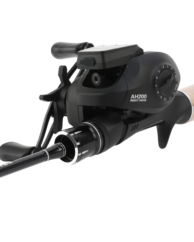 Series BILLINGS AH, relación de transmisión 6,3: 1, carga Solar, pantalla Digital, arrastre máximo de 18lb, carrete de Metal, para agua dulce y salada - imagen 3