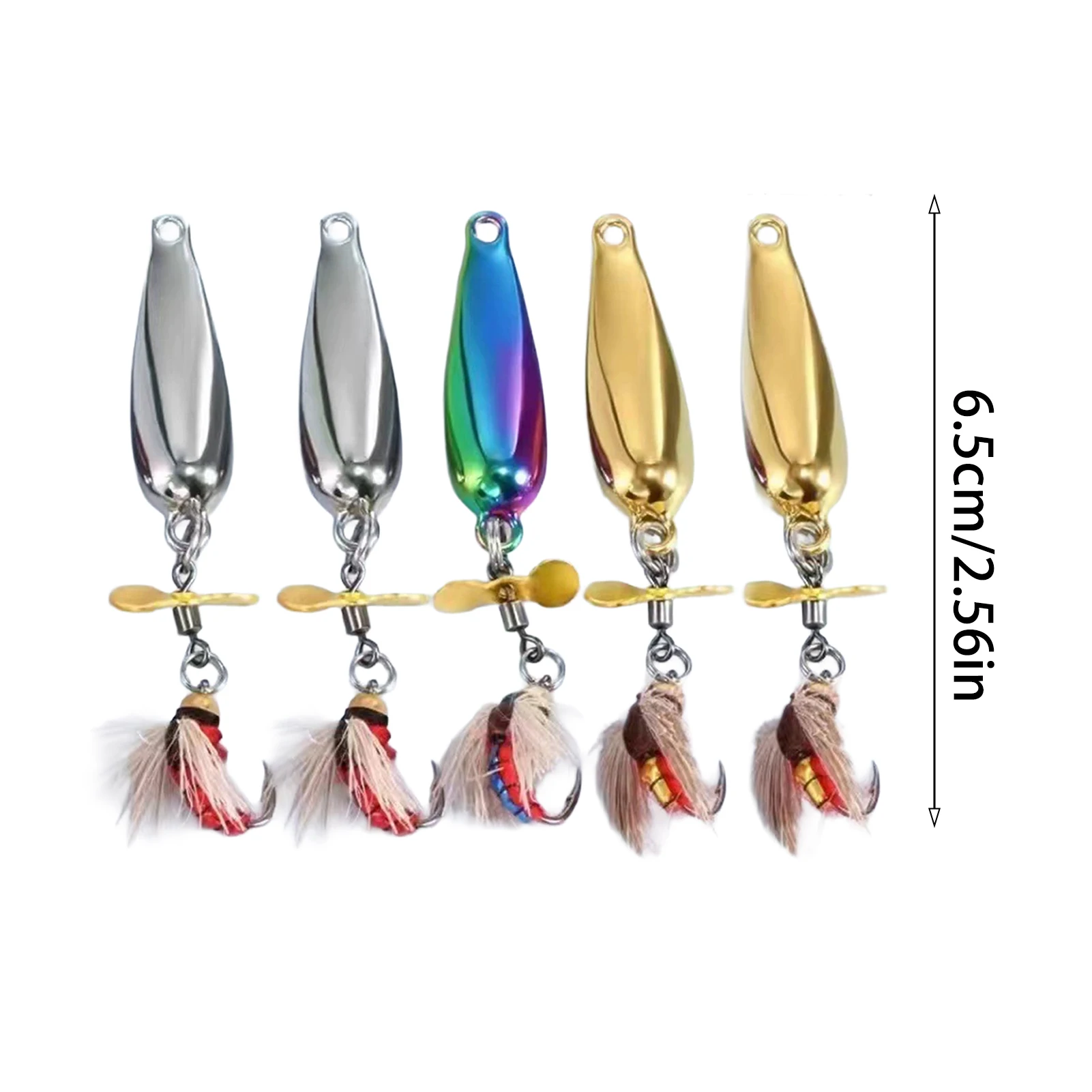 Anzuelos Pesca con Mosca – Spinner Reforzado para Micro y Río - imagen 5
