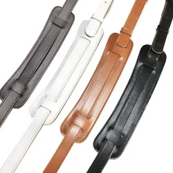 Correa de guitarra cruzada de cuero con hombrera ajustable