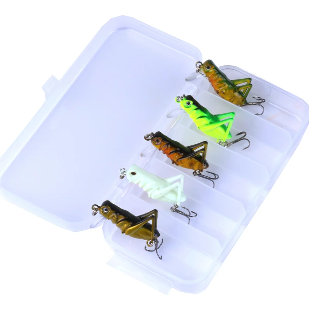 Señuelos insecto realistas para lubina y trucha