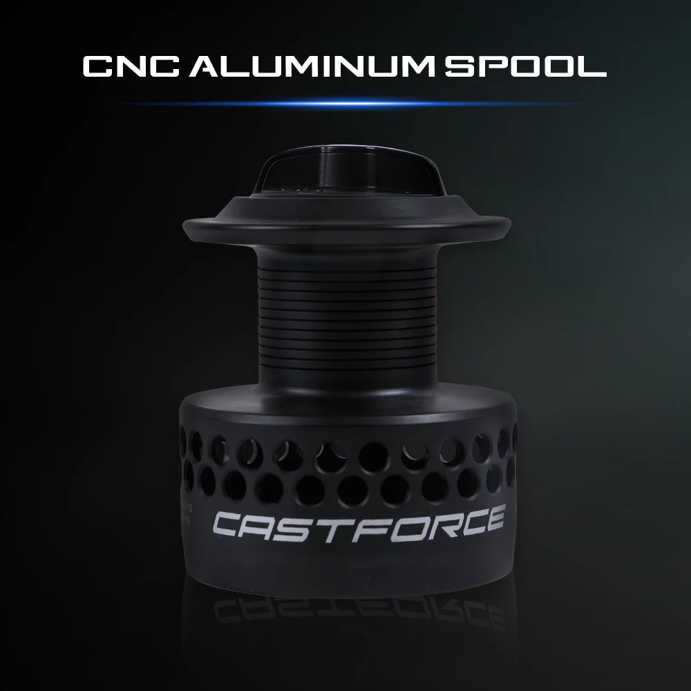 Carrete de pesca giratorio de doble freno, alta velocidad 5,1: 1 Relación de engranaje pesca de carpa, carrete doble, 3000/4000/5000/6000 - imagen 4