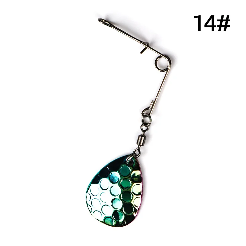 Aparejo de cebo de alambre de pesca, accesorios de señuelo de cuchara de colores DIY, cebo de zumbido compuesto, lentejuelas de rotación - imagen 5