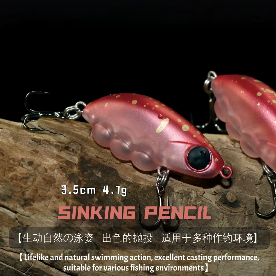 Swolfy Mini Crankbait Hundente – Señuelo duro tipo lápiz - imagen 4
