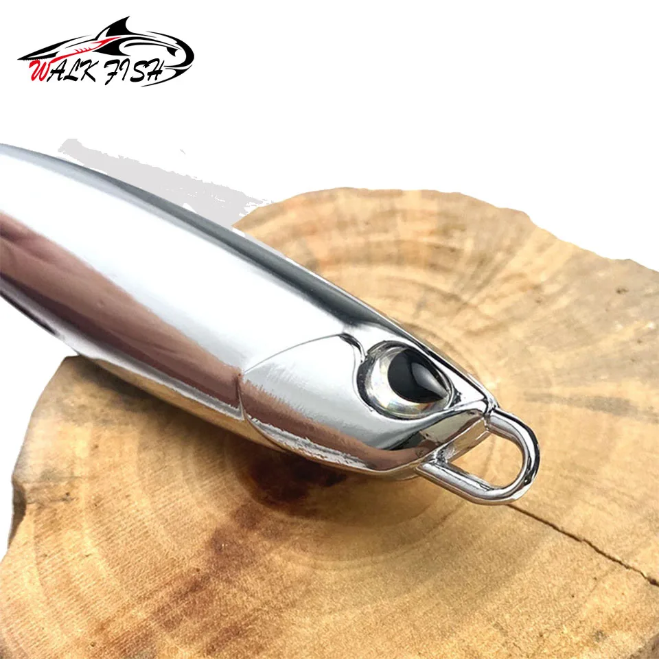 WALK FISH Señuelos de Pesca de Metal con anzuelos, Señuelos de Pesca galvanizados, cebo de lubina de caballa, cuchara, 7g, 10g, 15g, 20g, 1 pieza - imagen 4