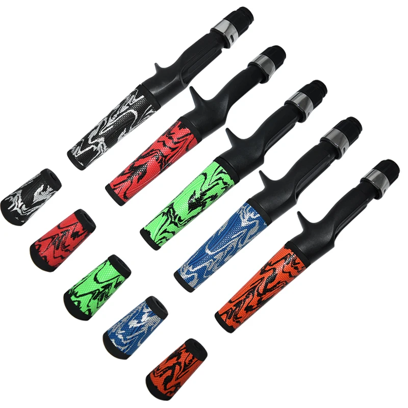 Caña de pescar de Material PU, componentes de mango, agarre dividido, carrete de fundición giratorio, Combo de reacondicionamiento, 1 Juego por paquete - imagen 2