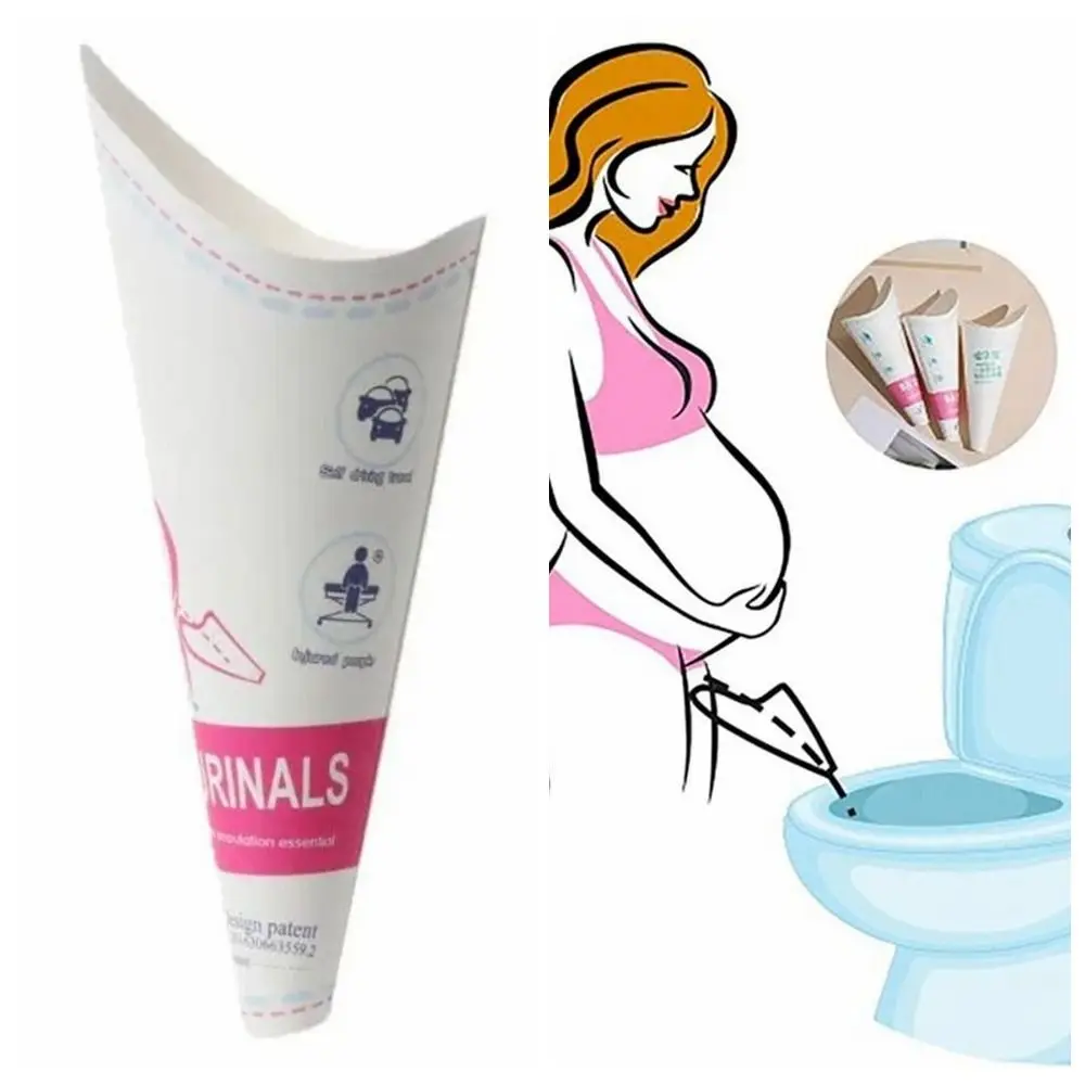 Urinario de papel desechable impermeable para coche, embudo urinario portátil de pie, Universal, a prueba de fugas, 12 piezas - imagen 5