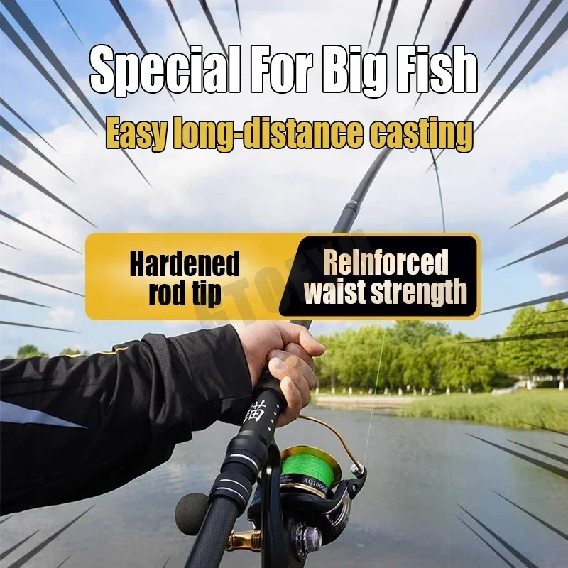 3,6 m 4,5 m 5,0 m 5,4 m caña de pescar telescópica distancia lanzamiento caña giratoria lanzamiento Surfcasting carbono Baitcasting playa Rock Rod - imagen 4