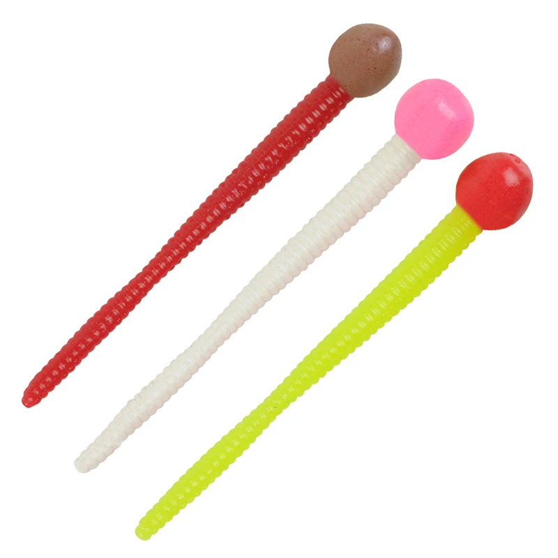 Berkley-señuelo de gusano blando, anzuelo de cabeza subleadina, cebo de gusano suave festoneado, microcebo de Toxocara - imagen 5