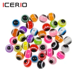 ICERIO-Cuentas de ojo de pez de 5-12mm, aparejos coloridos de Carolina, aparejos de impuestos, Bobbers deslizantes, cuentas acrílicas de pesca, Kit DIY, aparejos de pesca de lubina