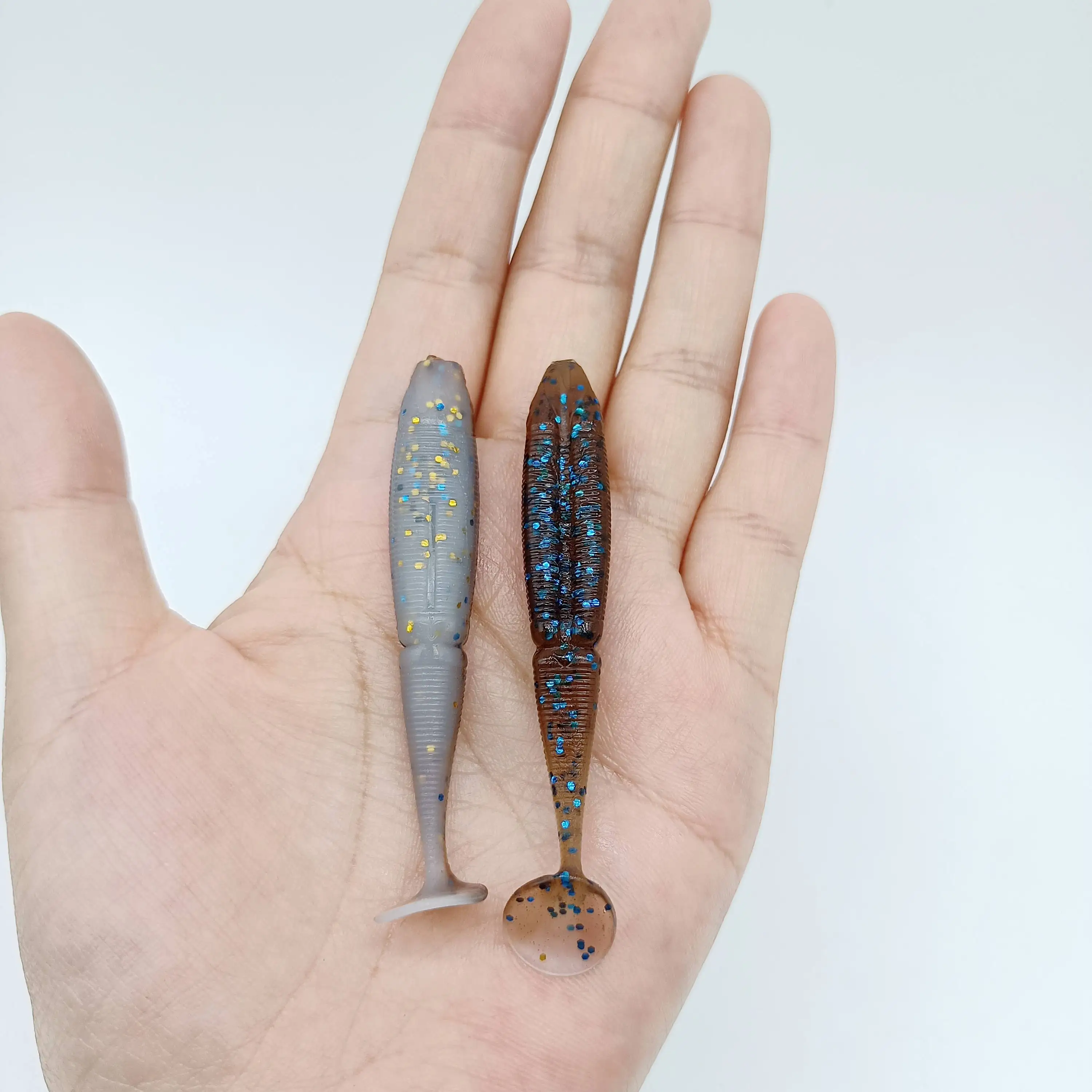 DUODUOYU 8 Uds TPE Señuelos de Pesca blandos 2,8g/70mm Swimbait cebo Artificial de silicona suave Leurre Souple Pesca aparejos de Pesca de camarones - imagen 5