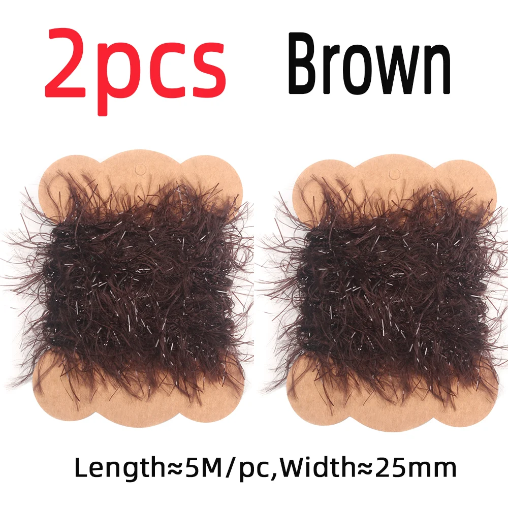 2pcs Brown