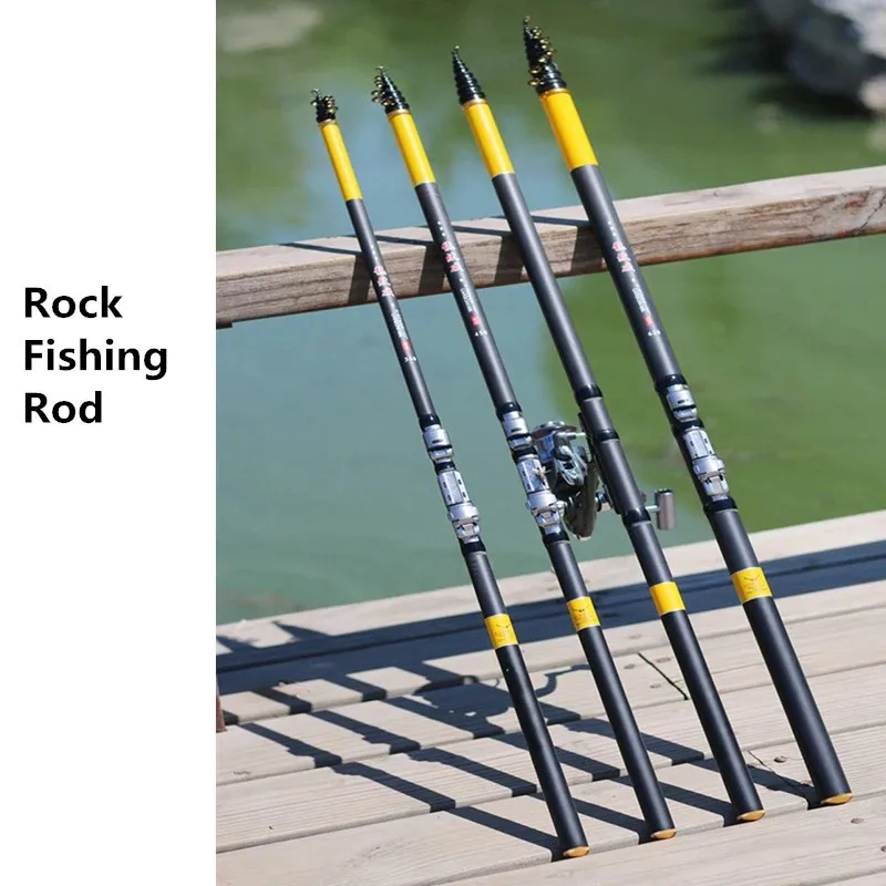 VBONICarbon-caña de pescar de fibra giratoria, alimentador de carpa, telescópica, potencia M, 3,6 M, 4,5 M, 5,4 M - imagen 5