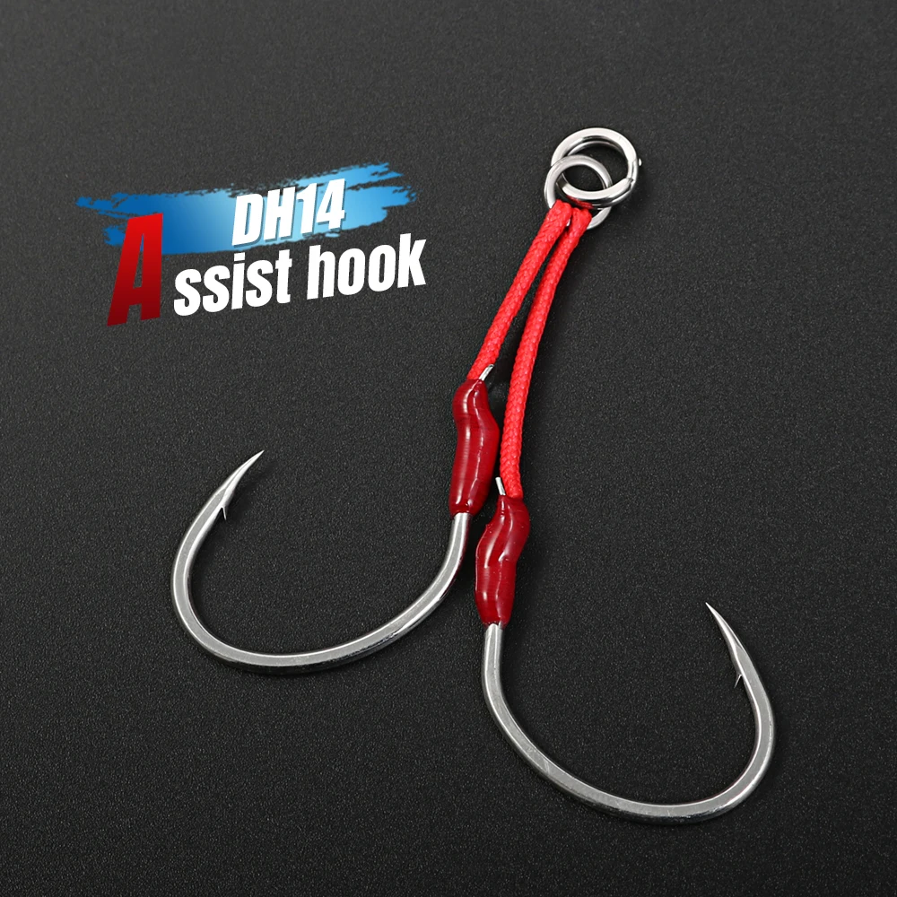 Anzuelos dobles JIGGING PRO montados en jig para pesca de fondo