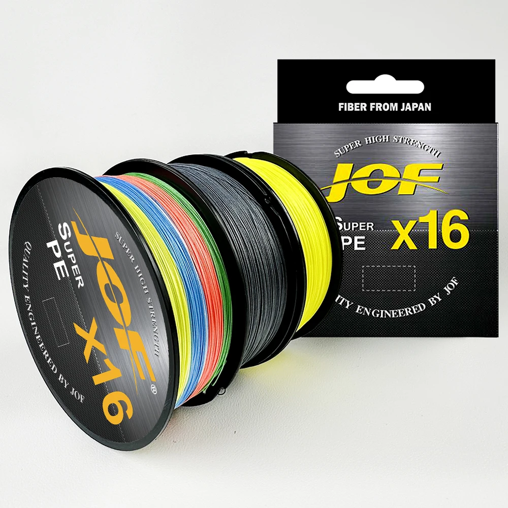 Línea trenzada de pesca de 16 hebras, cable principal multifilamento de 25-100LB, línea trenzada de PE resistente a la abrasión de 500M, línea de pesca de agua salada - imagen 5