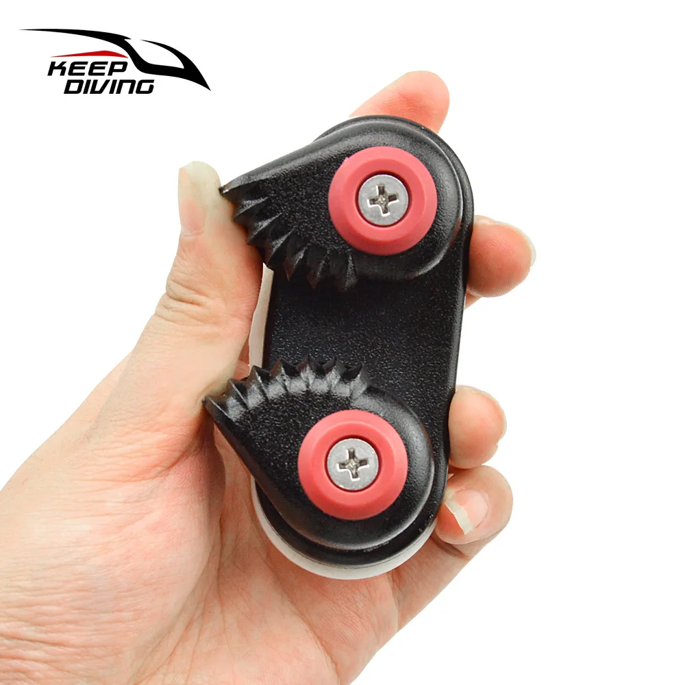 Fixador de cuerda para canoa y navegación de yate, tacos de leva de aluminio, tacos para leva de barco, rodamiento de bolas de fila, tacos para leva, polea, abrazadera de cuerda, accesorios para bote - imagen 3