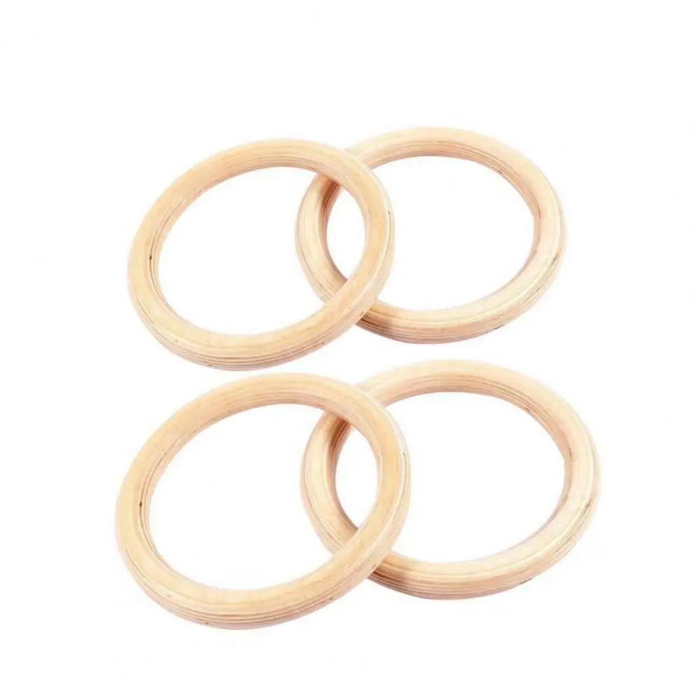 Anillos de gimnasia, hebillas de madera para tirar hacia arriba, entrenador de 28/32mm, anillos para ejercicio físico, gimnasio, Fitness, Yoga, anillo de entrenamiento de fuerza de hombro - imagen 4