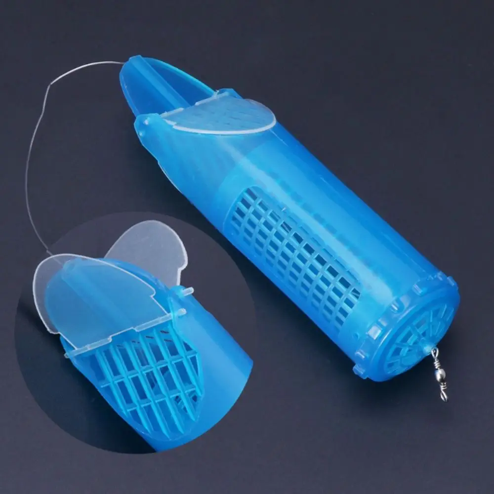 Alimentador de pesca en línea con cesta para cebo y soporte durable - imagen 4
