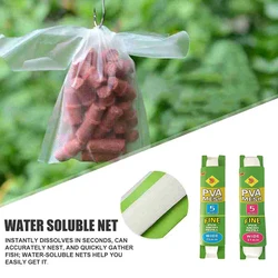 Bolsas PVA solubles de malla para carpa: envolver cebos y anzuelos