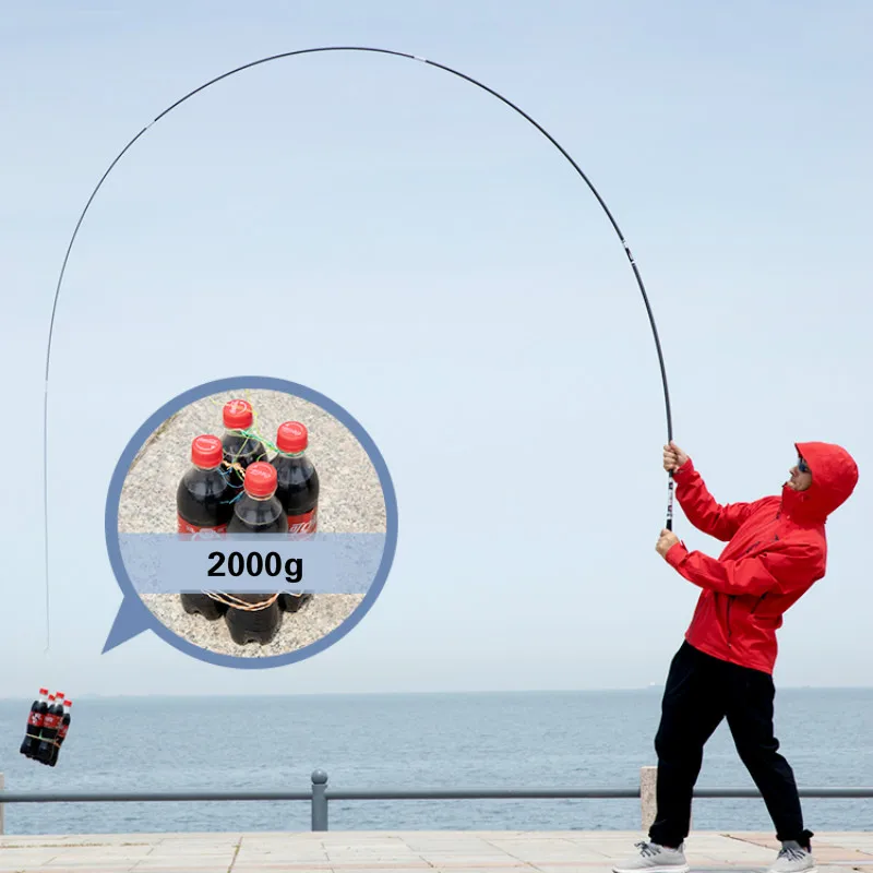 Caña De pescar telescópica De fibra De carbono, palo De Pesca De carpa, superduro, 4H, 5H, 6H, 2,7 M-6,3 M, Taiwán - imagen 5