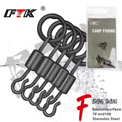 FTK Anzuelos Giratorios Negro Mate para Carpa – Chod Hair y Ronnie Rig