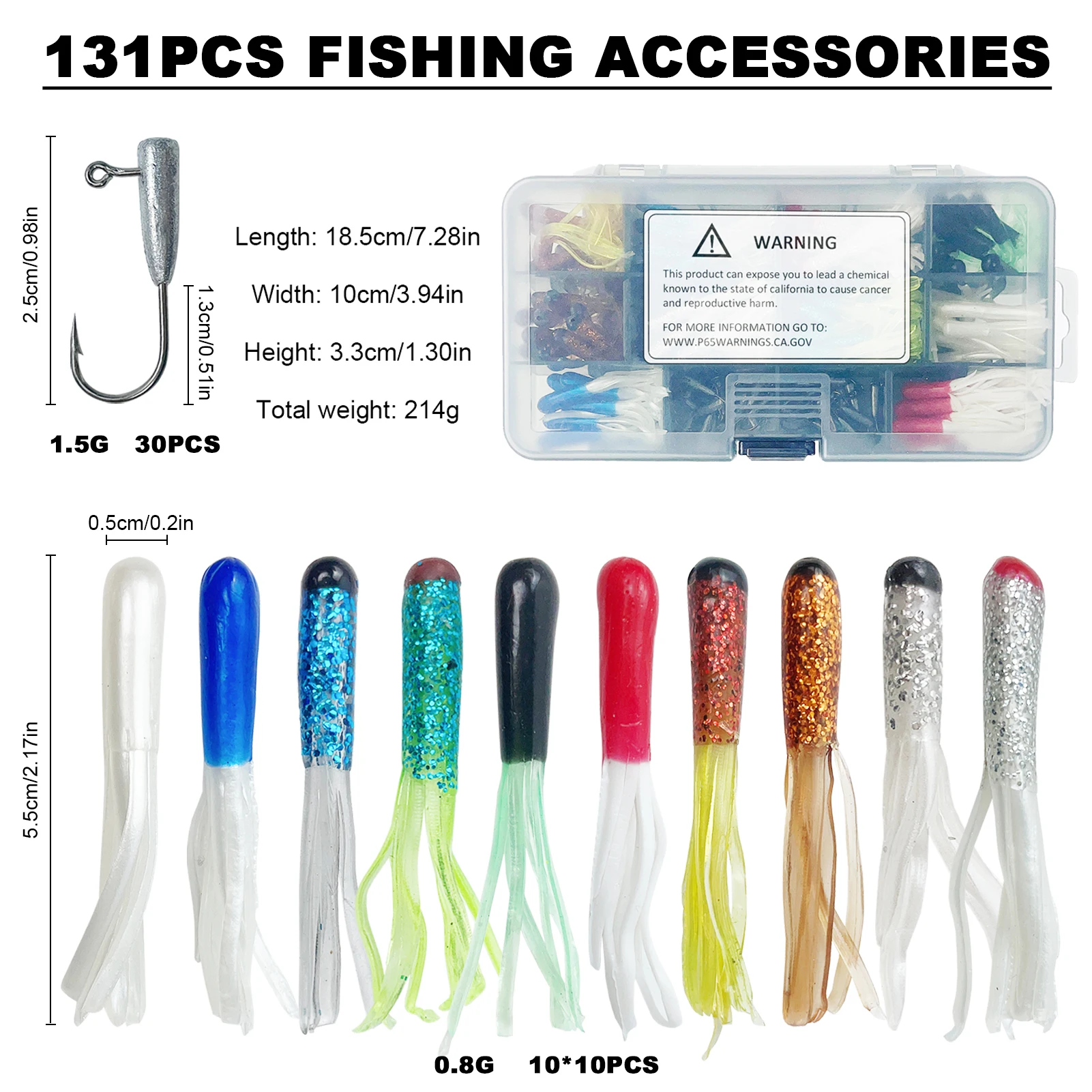Kit de señuelos para vinilo Free Fisher pulpo hueco 0,8 g - imagen 2