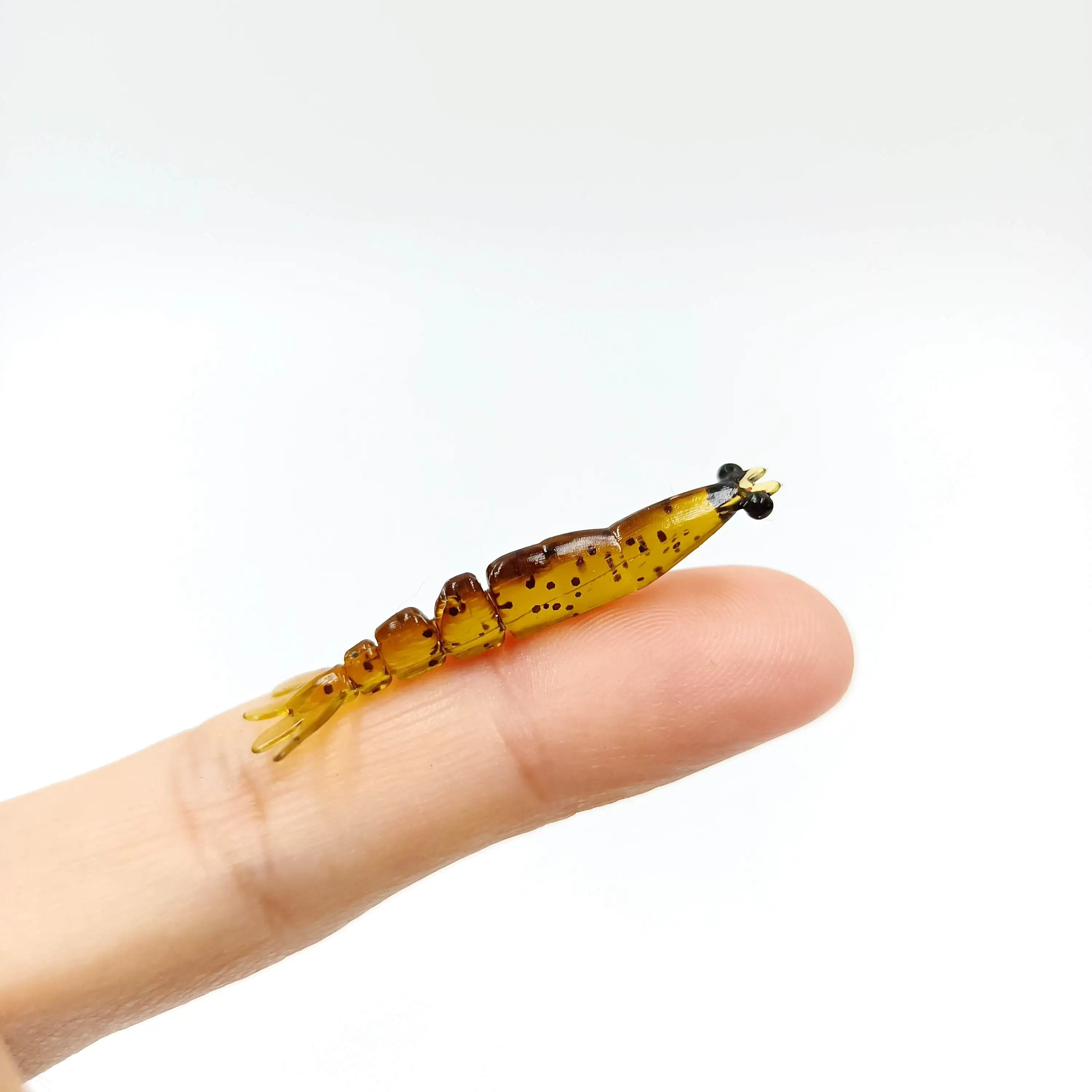 DUODUOYU 20 piezas señuelo de pesca de silicona suave para camarones 0,4g/40mm cebo suave para camarones multiarticulado Isca aparejos de pesca blandos artificiales - imagen 2