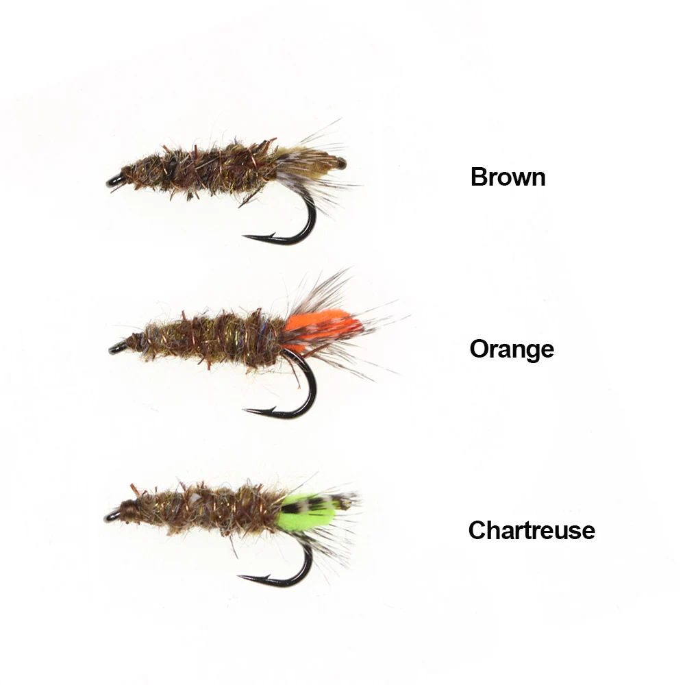 ICERIO Moscas de ninfa para trucha y steelhead – Grizzly y liebre - imagen 4