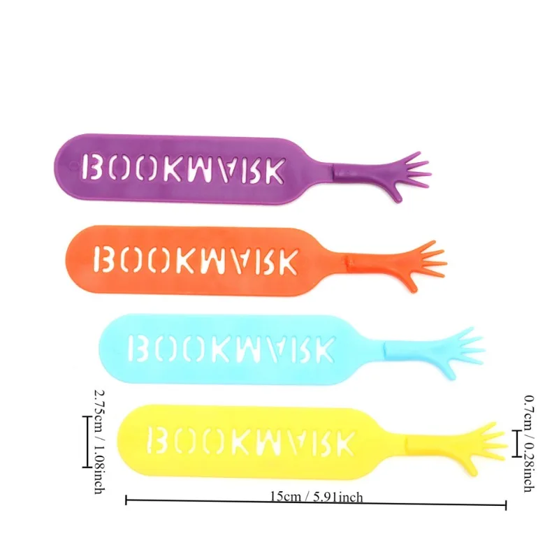 4 colores/juego marcapáginas niños marcas de Material libro Bloc de notas novela nota adhesiva artículo de lectura regalo para niños libro de papelería - imagen 5