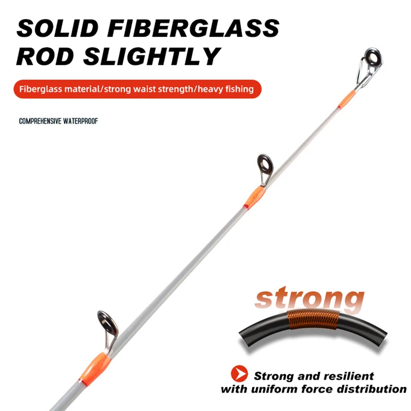 Hunthouse-carrete de caña de pescar ultraligero, accesorio para Pesca en hielo, 2 secciones, Spinning, 53cm, deporte al aire libre, aparejos de Pesca en Río - imagen 5