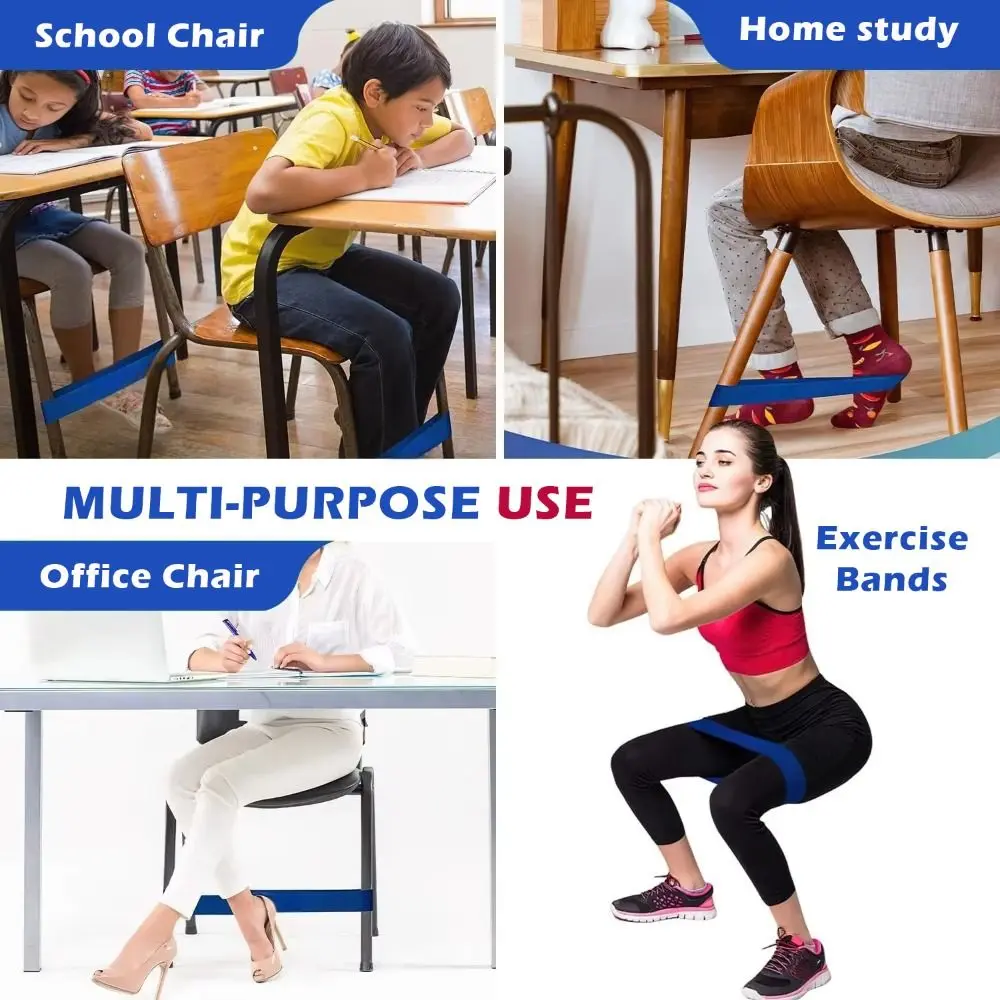 Silla elástica portátil, bandas elásticas para aliviar el estrés, mejorar la concentración, bandas de toalla, tiras elásticas coloridas para sillas, sillas de playa - imagen 2