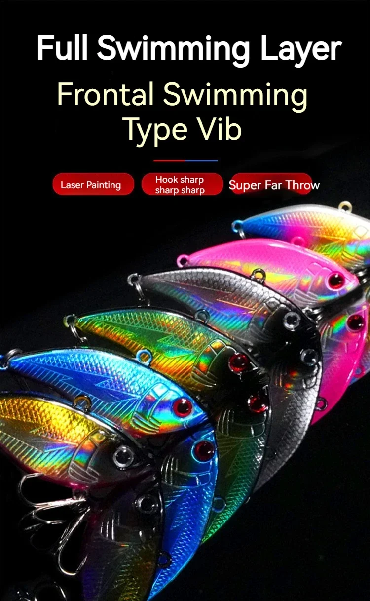 Cebo Vib Laser Road Runner visto de lado