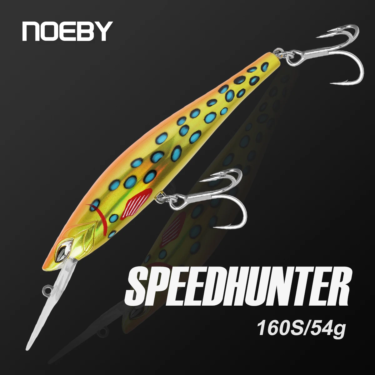 NOEBY Speed Hunter Trolling Minnow 160mm 54g señuelo de pesca juego grande atún en alta mar GT juego en alta mar señuelos artificiales de agua salada