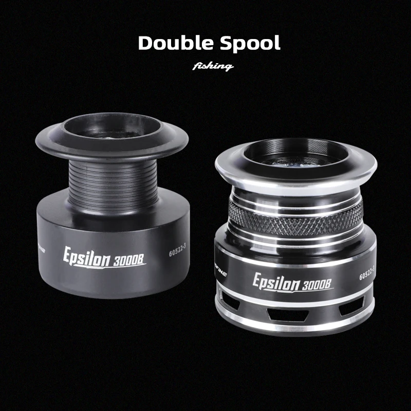 Carrete de pesca MIFINE-EPSILON, ruedas giratorias de pesca, carrete de metal de doble freno, 5,2:1, 3000, 4000, 5000, 6000, carrete de agua salada - imagen 4