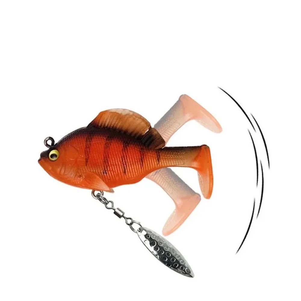 Señuelos de pesca 60mm 10g cebos blandos silicona Swimbait Jig Head Minnow cebo Artificial para lubina Pike perca señuelo de pesca - imagen 2