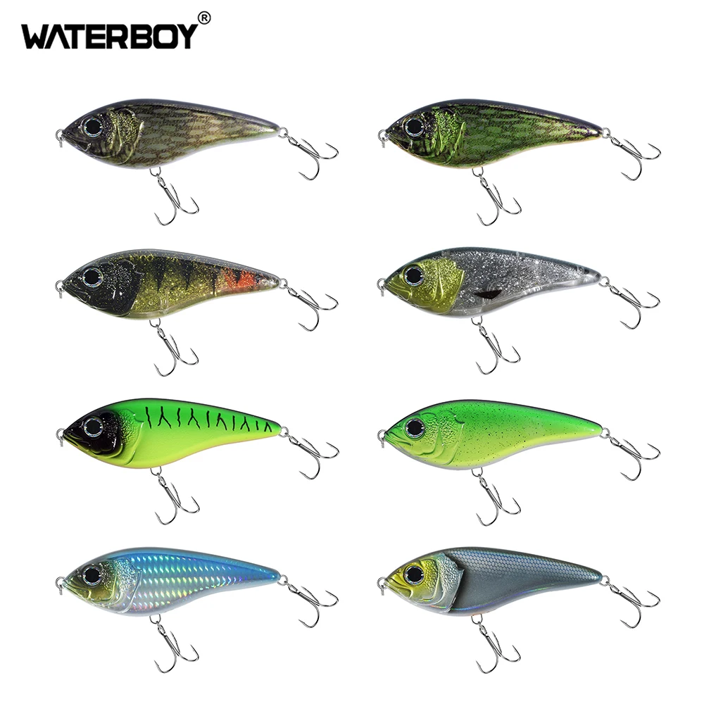 Señuelo de Pesca VIB de 7cm, 10cm, 12cm, Jerkbait, cebo de Pesca con sonido fuerte, Lucio, nuevo molde, Wobblers artificiales duros, Pesca, Leurre, perca