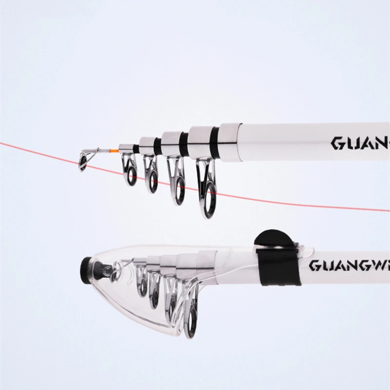 Caña de pescar telescópica superdura, peso de Pesca pesado, distancia de lanzamiento, potencia de Pesca, dureza de carbono, equipo de Pesca - imagen 3
