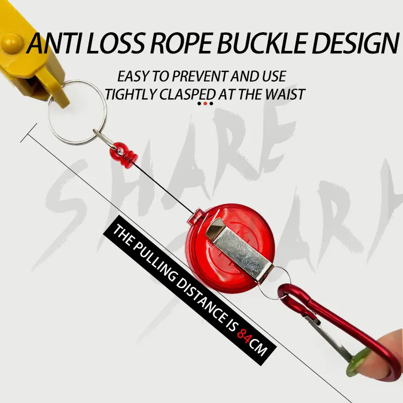 Pinzas de cuerpo de pesca, pinza con soporte de plástico, interruptor de bloqueo, equipo de pesca - imagen 3