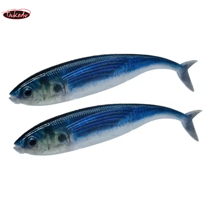 TAKEDO Señuelo 3D pintura peces vivos luminoso para atún y lubina - imagen 3