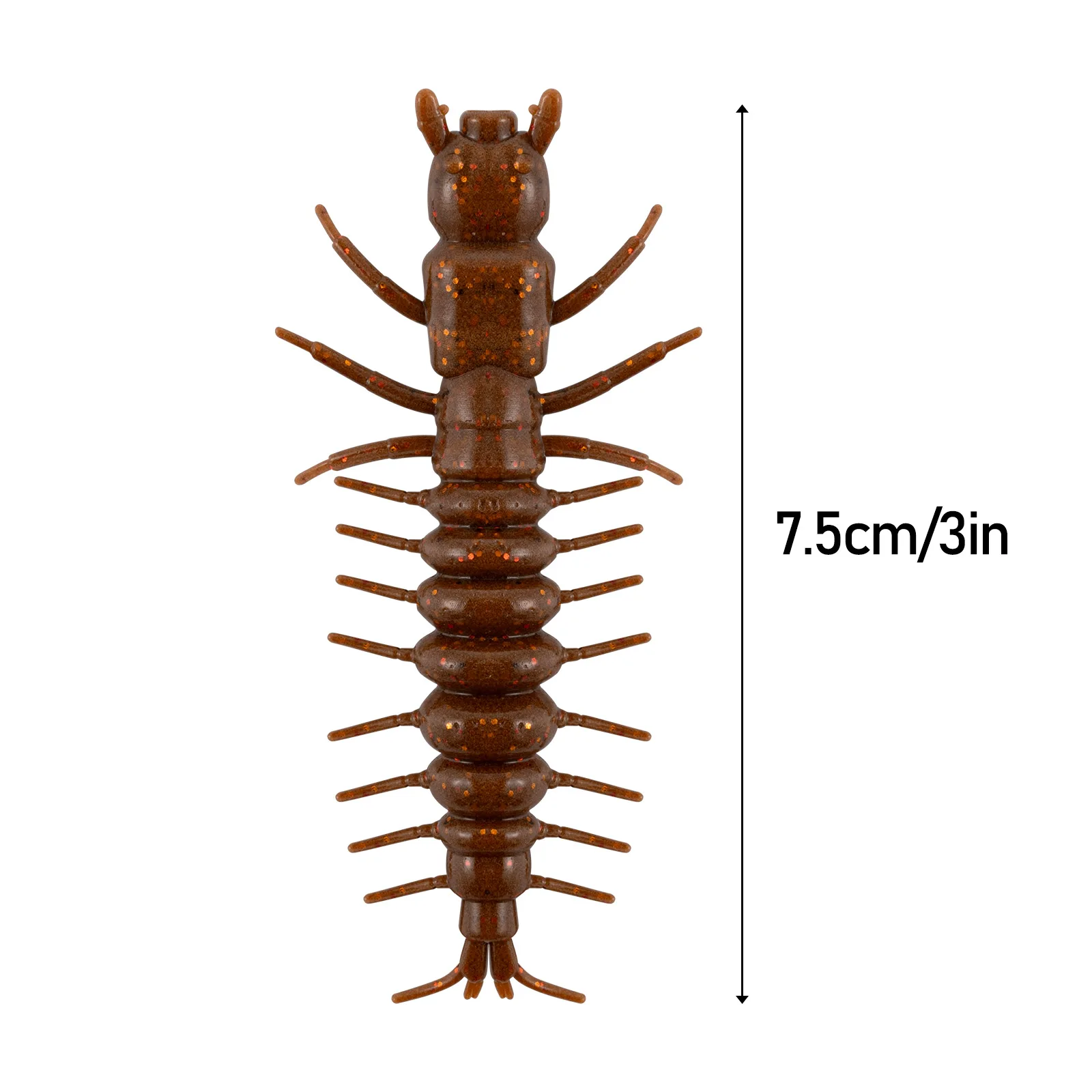 Señuelo de gusano de plástico suave para pesca, cebo Artificial duradero para lubina, Crappie, Panfish, Bluegill, trucha, Walleye, 8 piezas - imagen 2