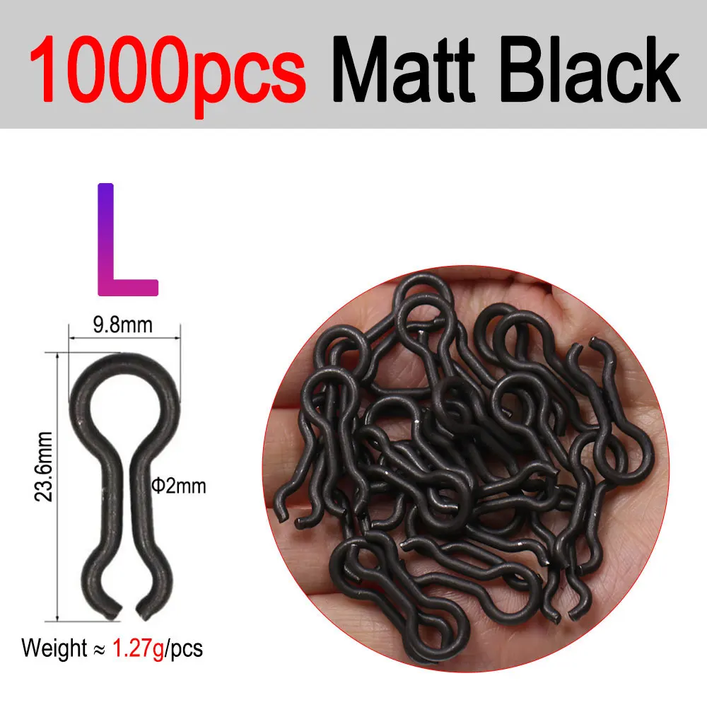 L 1000PCS Matt Black