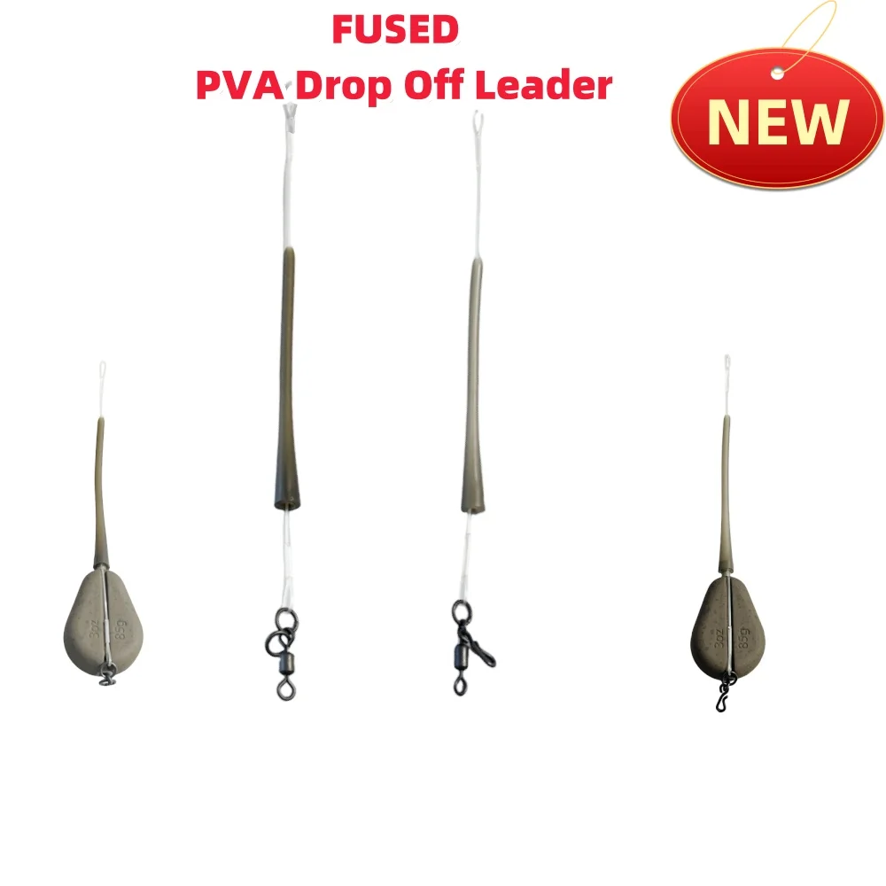 Línea de anzuelo para pesca de carpa, líder fundido en línea PVA, accesorios para líderes, aparejos terminales del sistema líder - imagen 2
