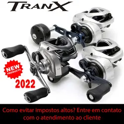 SHIMANO-carrete de pesca transx Baitcasting, sistema de freno centrífugo de arrastre de carbono cruzado, Ratio 5,8: 1/7, 6:1, hecho en Malasia, 5 + 1BB