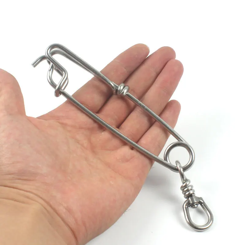 Clip de pesca de atún de acero inoxidable, 2 uds., con giro B.L para pesca submarina, accesorios de pesca de línea larga - imagen 5